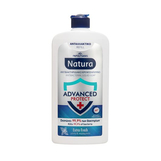 Antibacterial Liquid Soap ADVΑNCED PROTECT Εxtra Fresh Bottle Refill 500ml