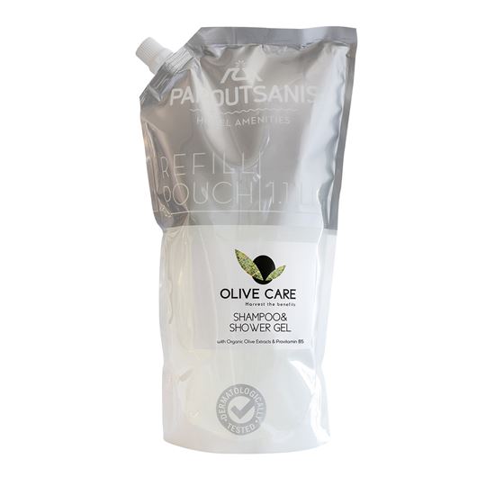  Olive Care Σαμπουάν & Αφρόλουτρο Refill 1100ml